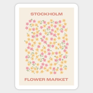 vintage ditsy florals flower market stockholm Sticker